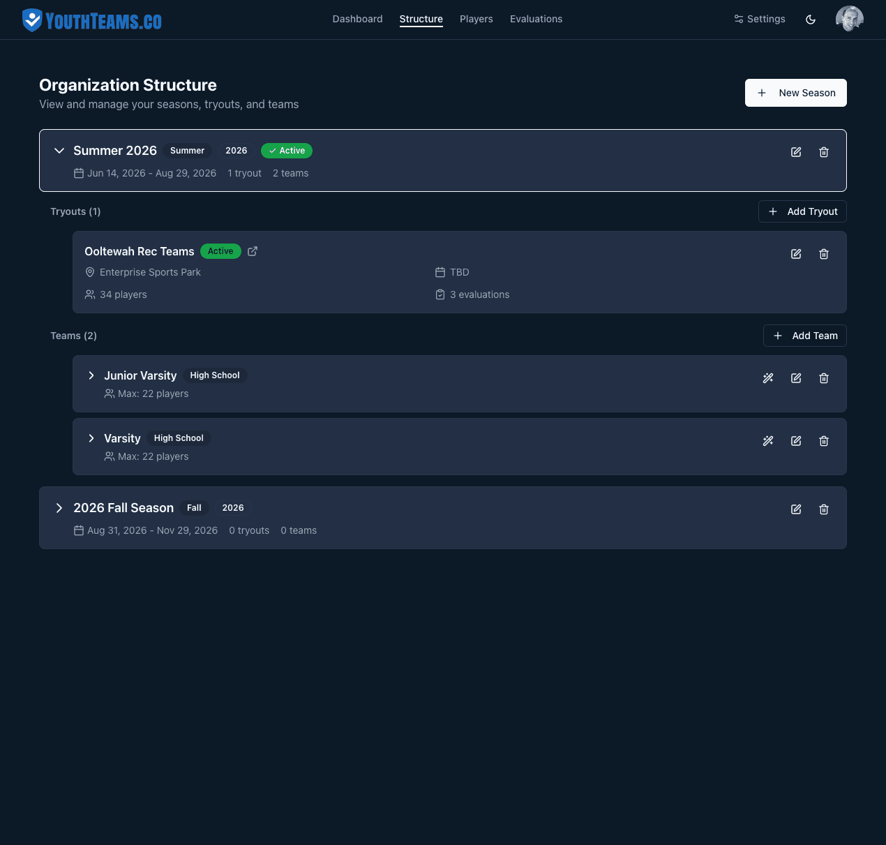 Structure Management